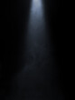Leinwandbild Motiv Close up of light beam isolated on black background