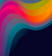 Abstracto de ondas de diferentes colores