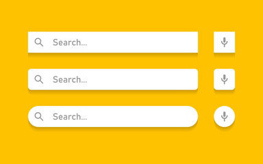 Fototapete - Search bar in flat style. Website address vector illustration on isolated background. Internet link sign business concept.