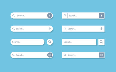 Fototapete - Search bar in flat style. Website address vector illustration on isolated background. Internet link sign business concept.
