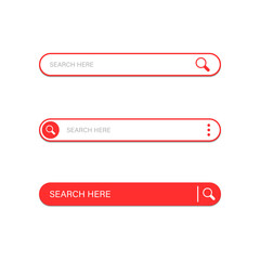 Fototapete - Search bar in flat style. Website address vector illustration on isolated background. Internet link sign business concept.