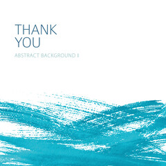 Aufkleber - Abstract blue watercolor background