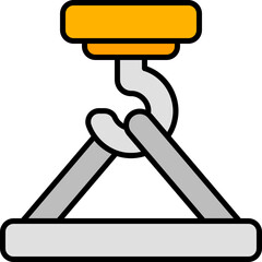 Sticker - hook outline color icon