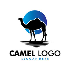 Poster - Camel icon silhouette vector illustration