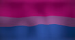 Image of lgbt flag with bisexual colours waving