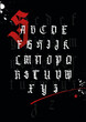 Gothic calligraphy poster