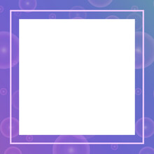 Purple Frame With Circles Abstract Background Vector For Blank, Price Or Social Media Mock Up
