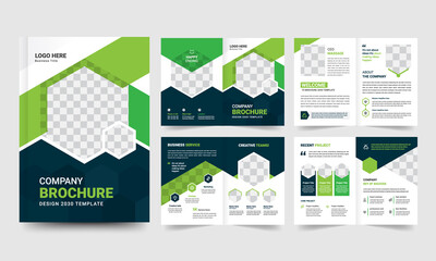 Wall Mural - Corporate business presentation backgrounds design template and page layout design for brochure, book, magazine, annual report and company profile, graphic elements design concept For Business.