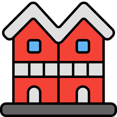 Sticker - duplex outline color icon