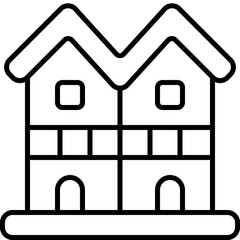 Sticker - duplex outline icon