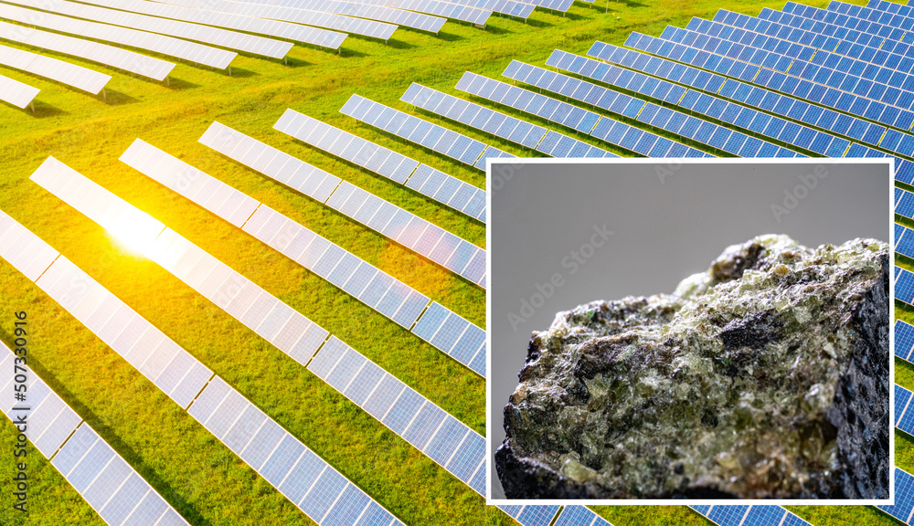 illustration of a modern perovskite high performance solar cell module ...