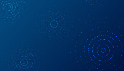 Poster - background with a blue dot circle.