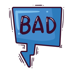 Poster - bad comic expression word