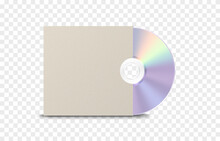 Vector Disk On An Isolated Transparent Background. Realistic Disc Png. Modern Disk. CDs Png.
