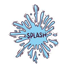 Wall Mural - splash comic expression word