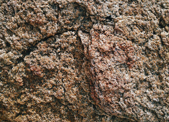 Wall Mural - Rough loose red stone texture. Natural grunge background.