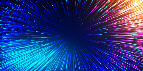 Wall Mural - speed light on technology background,hi-tech digital and internet concept design. vector illustratio