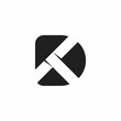 © Adnanjaya - letter dk simple geometric negative space logo vector