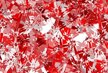 Wall Mural - Dark Orange vector texture with random triangles.