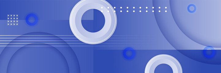 Blue abstract banner background