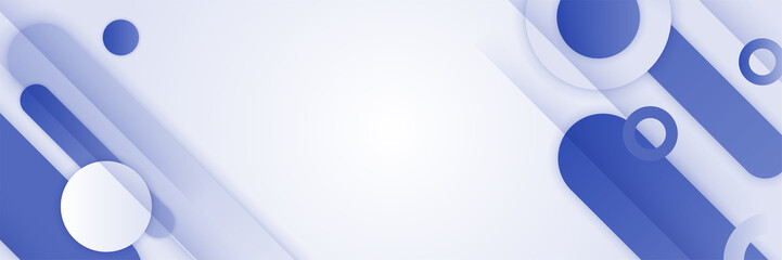 Blue abstract banner background