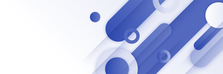 Blue abstract banner background