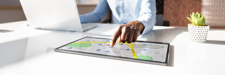 Poster - GPS Location Map Search Online
