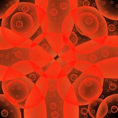 Wall Mural - abstract background with circles