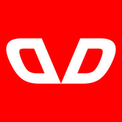 DD or DVD letter logo