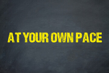 Sticker - At your own pace