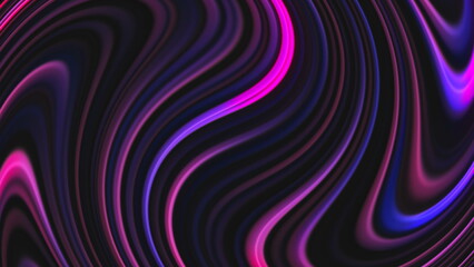 Poster - Curved lines. Computer generated 3d render