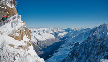 Landscape Of Aiguille Du Midi, Chamonix Mont Blanc Valley, France