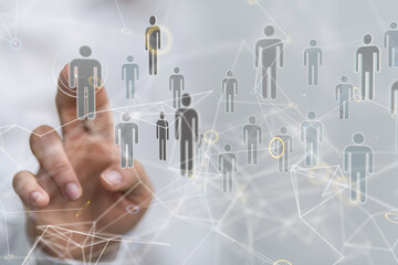 Aufkleber - communication network digital group connect