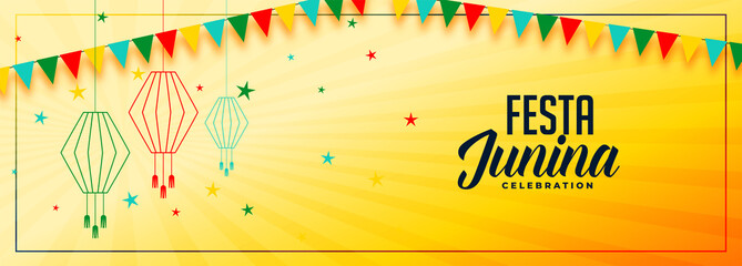 Poster - nice festa junina celebration banner design