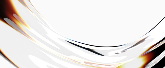 Poster - Abstract line fluid colors backgrounds. Trendy Vibrant Fluid Colors. 3d render