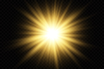 set glow light effect with white sparks and golden stars shine with special light.white glowing ligh
