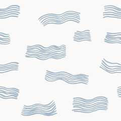 Aufkleber - Seamless abstract hand drawn pattern