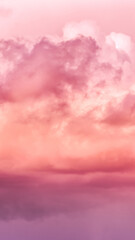 Wall Mural - nsta story template backgrounds. twilight sky with effect of living coral colors. colorful sunset of