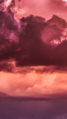 Wall Mural - nsta story template backgrounds. twilight sky with effect of living coral colors. colorful sunset of