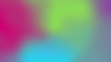 Leinwandbilder - Holographic liquid flowing waves abstract video animation