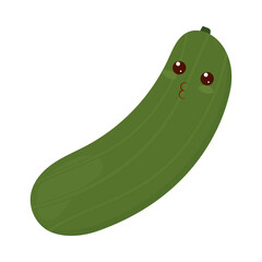 Sticker - kawaii cucumber icon