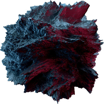 3d Rendered Sphere Deformed Form Displacement Surface Noise Texture