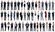 © ASDF - collage of a variety of business people standing in a row
