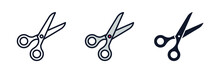 Scissors Icon Symbol Template For Graphic And Web Design Collection Logo Vector Illustration