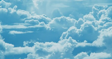 timelapse of clouds in the blue sky, free space for the background