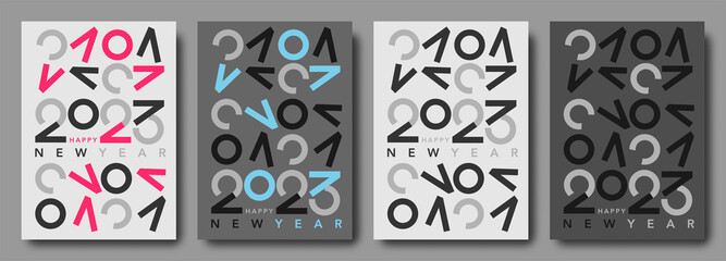 2023 cover A4 size concept. 2023 new year poster A4 design concept