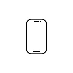 Fototapete - phone vector with blank white screen isolated on white background. eps 10
