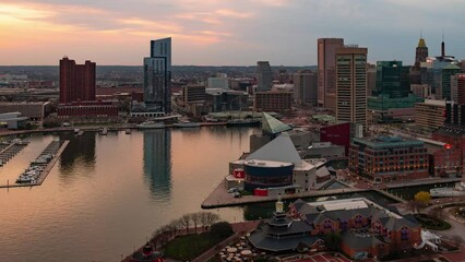 Fototapete - Baltimore timelapse