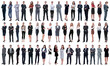 © ASDF - collage of a variety of business people standing in a row