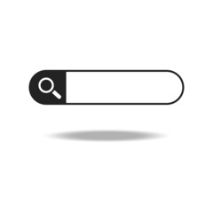 Poster - Search string Icon in flat style isolated on white background. Search symbol for your web site design, logo, app, UI. Stock Vector. EPS10.